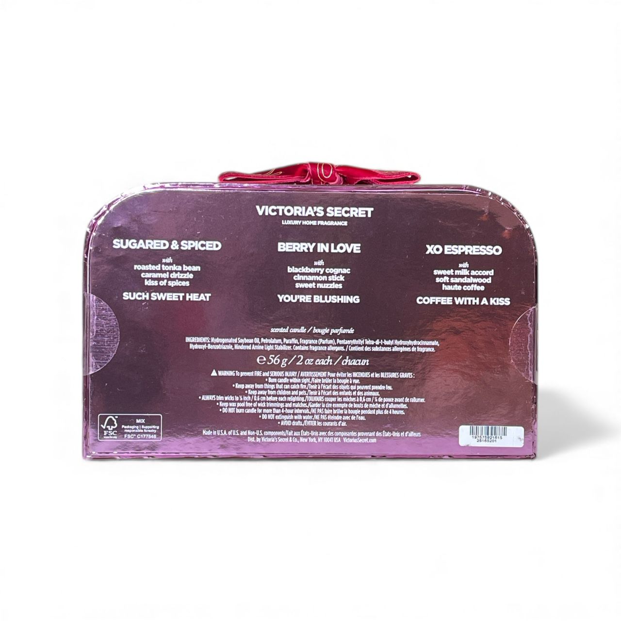 VELA AROMÁTICA PREMIUM | SET VICTORIA’S SECRET NAUGHTY OR NICE 3 PZS