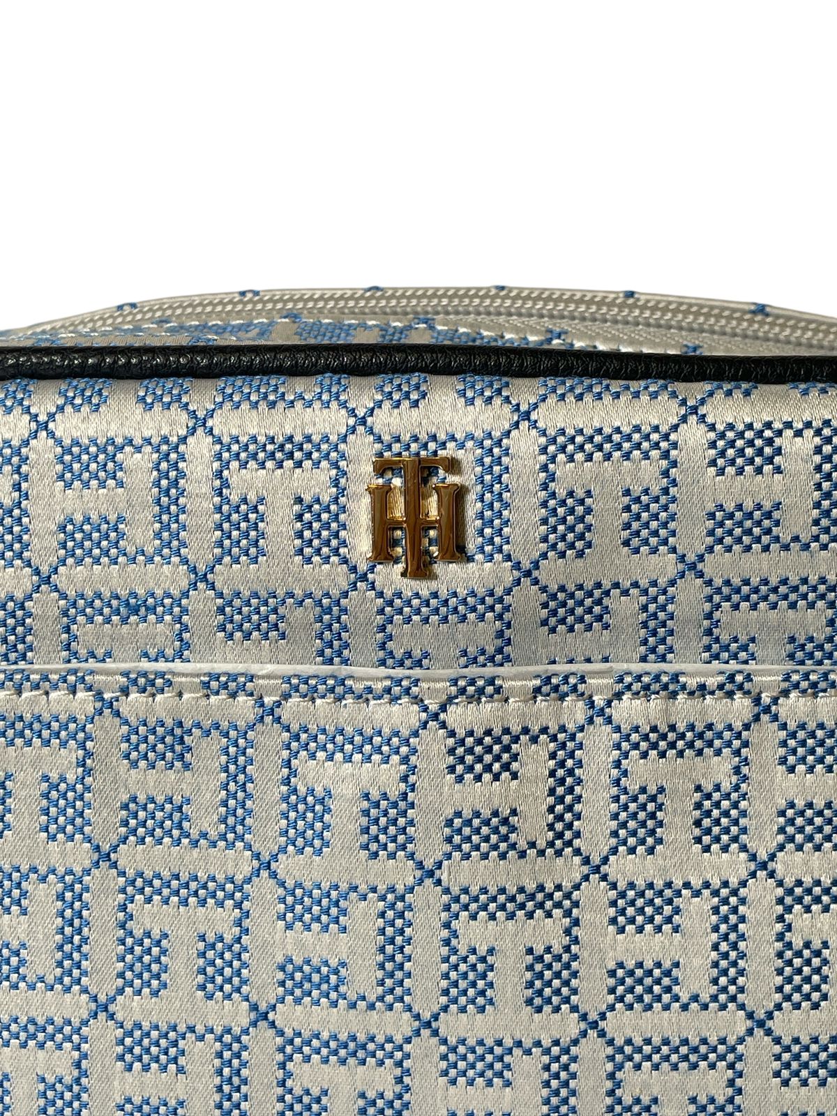 BOLSA TOMMY HILFIGER AZUL MONOGRAMA