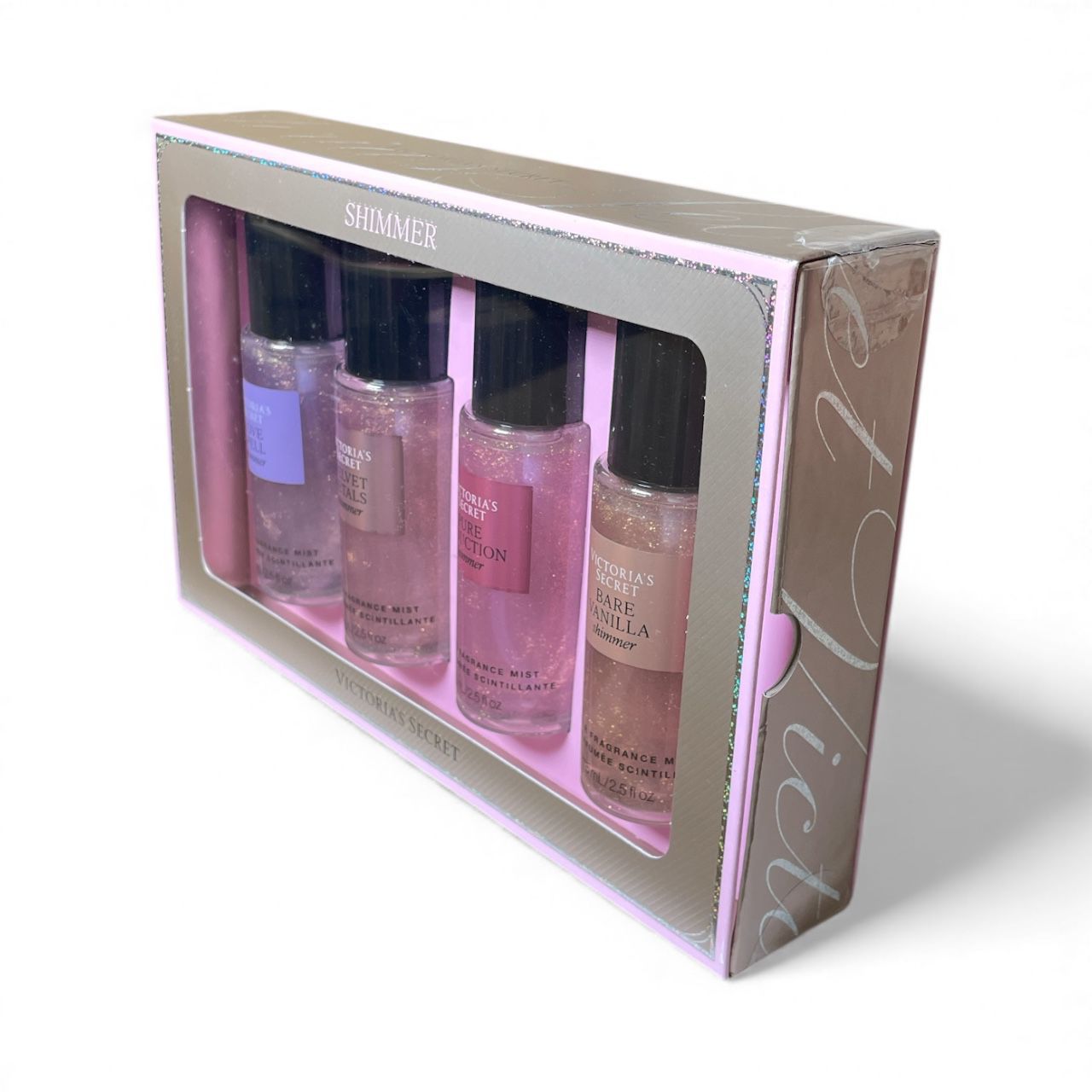 SET VICTORIA’S SECRET SHIMMER – MINI MIST COLLECTION (4 FRAGANCIAS)