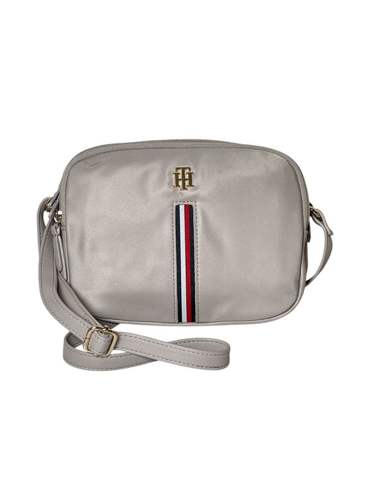 BOLSA CROSSBODY TOMMY HILFIGER AZUL O BEIGE DOBLE COMPARTIMENTO