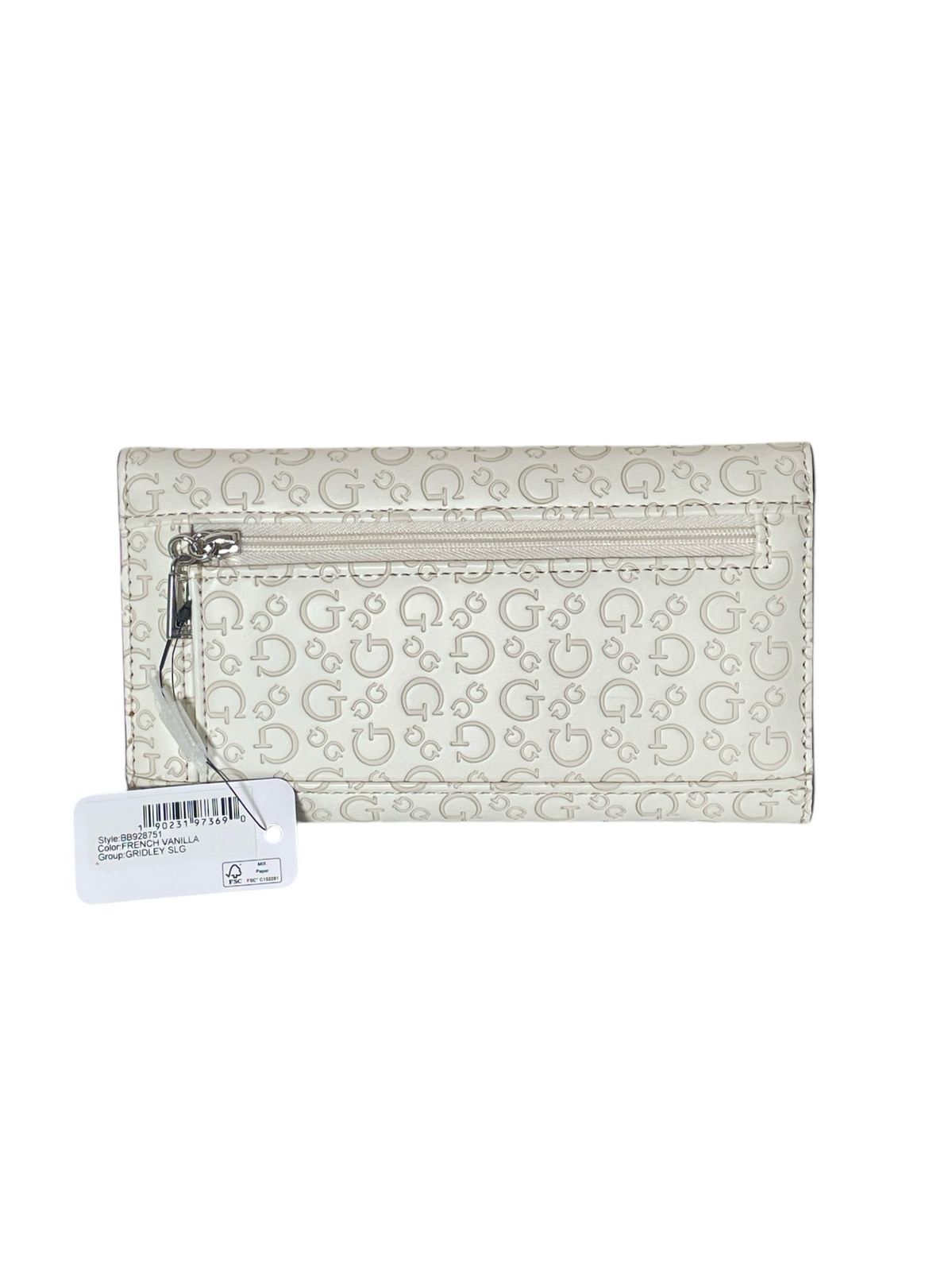 CARTERA GUESS DOBLE BROCHE CON LOGO GRABADO