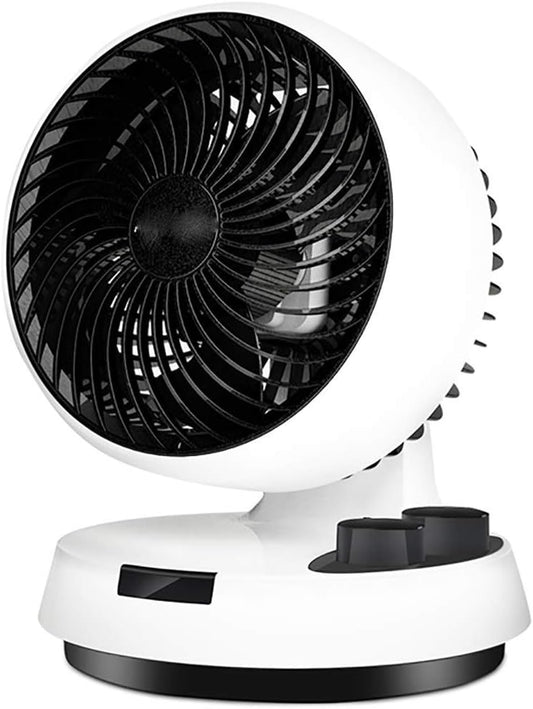 VENTILADOR DE PISO Y MESA PORTÁTIL PLÁSTICO BLANCO