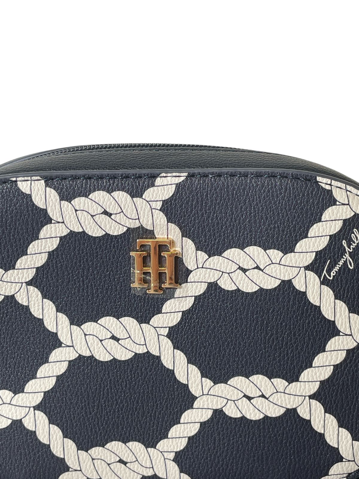BOLSO CRUZADO TOMMY HILFIGER ESTILO NÁUTICO  ORIGINAL
