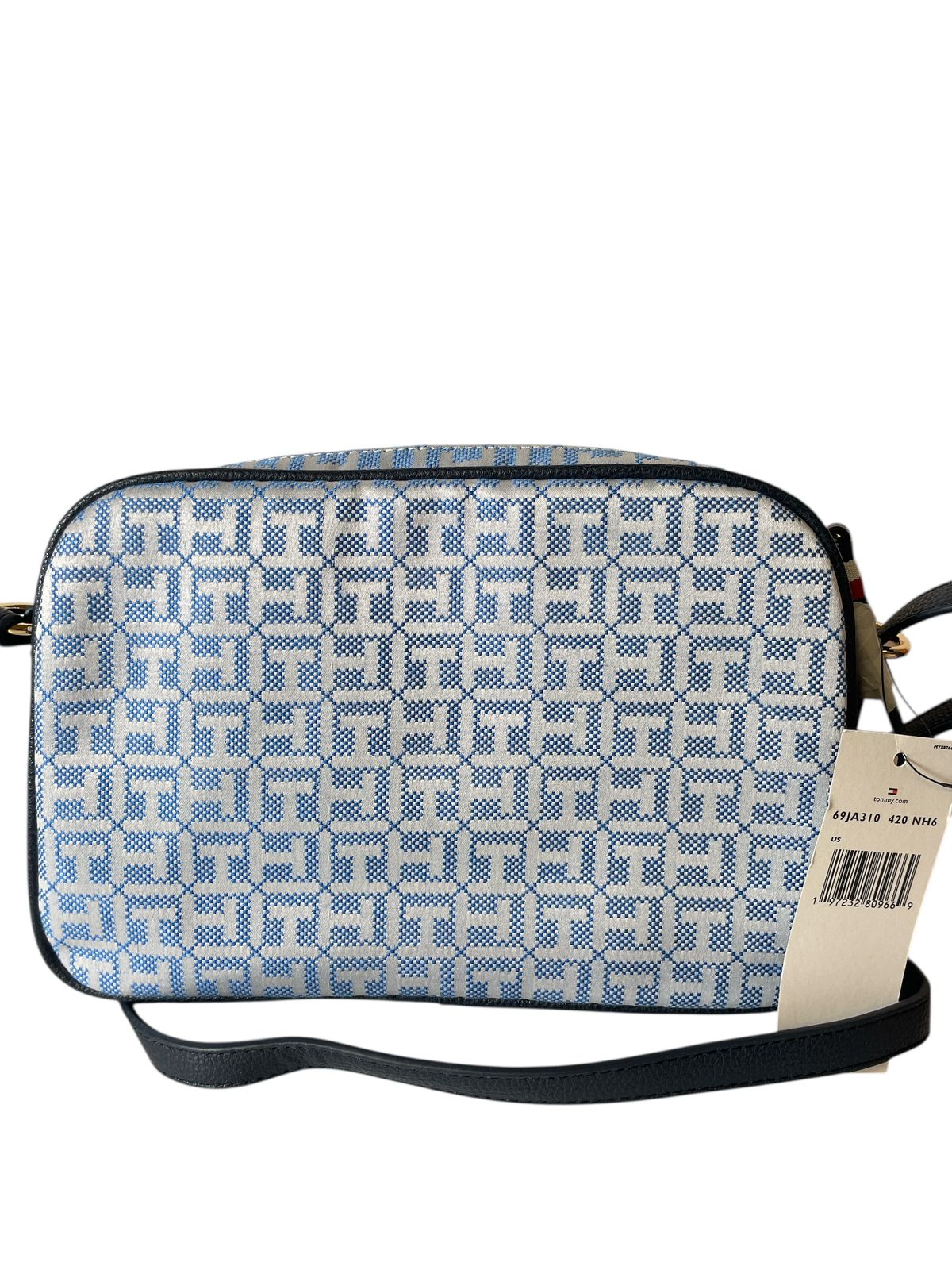 BOLSA TOMMY HILFIGER AZUL MONOGRAMA