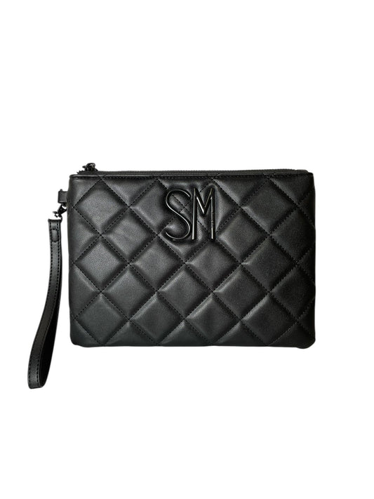 CLUTCH/MUÑEQUERA STEVE MADDEN ACOLCHADO NEGRO