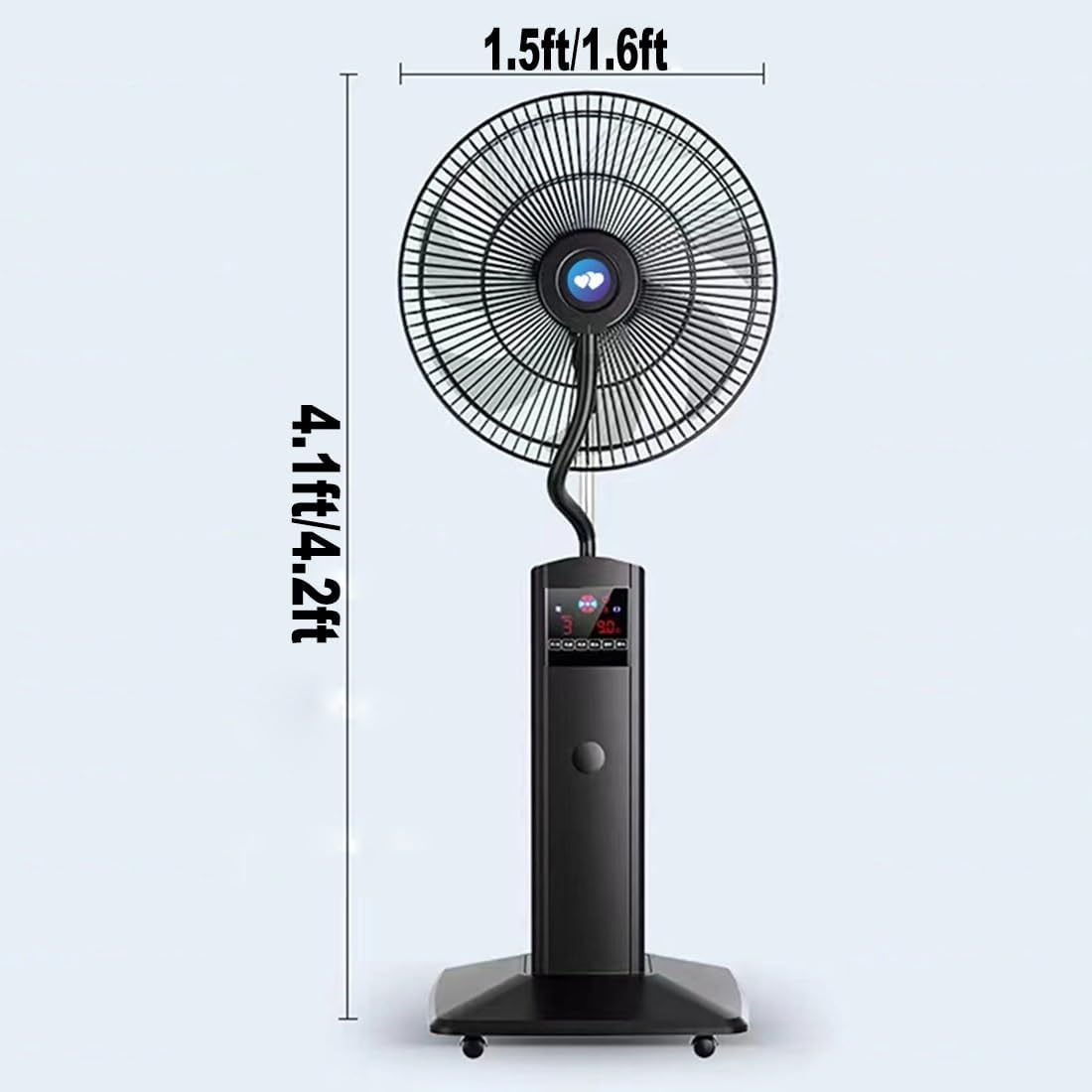 VENTILADOR DE GRAN CAPACIDAD DE 1,8 L, PANTALLA TÁCTIL LED GRANDE