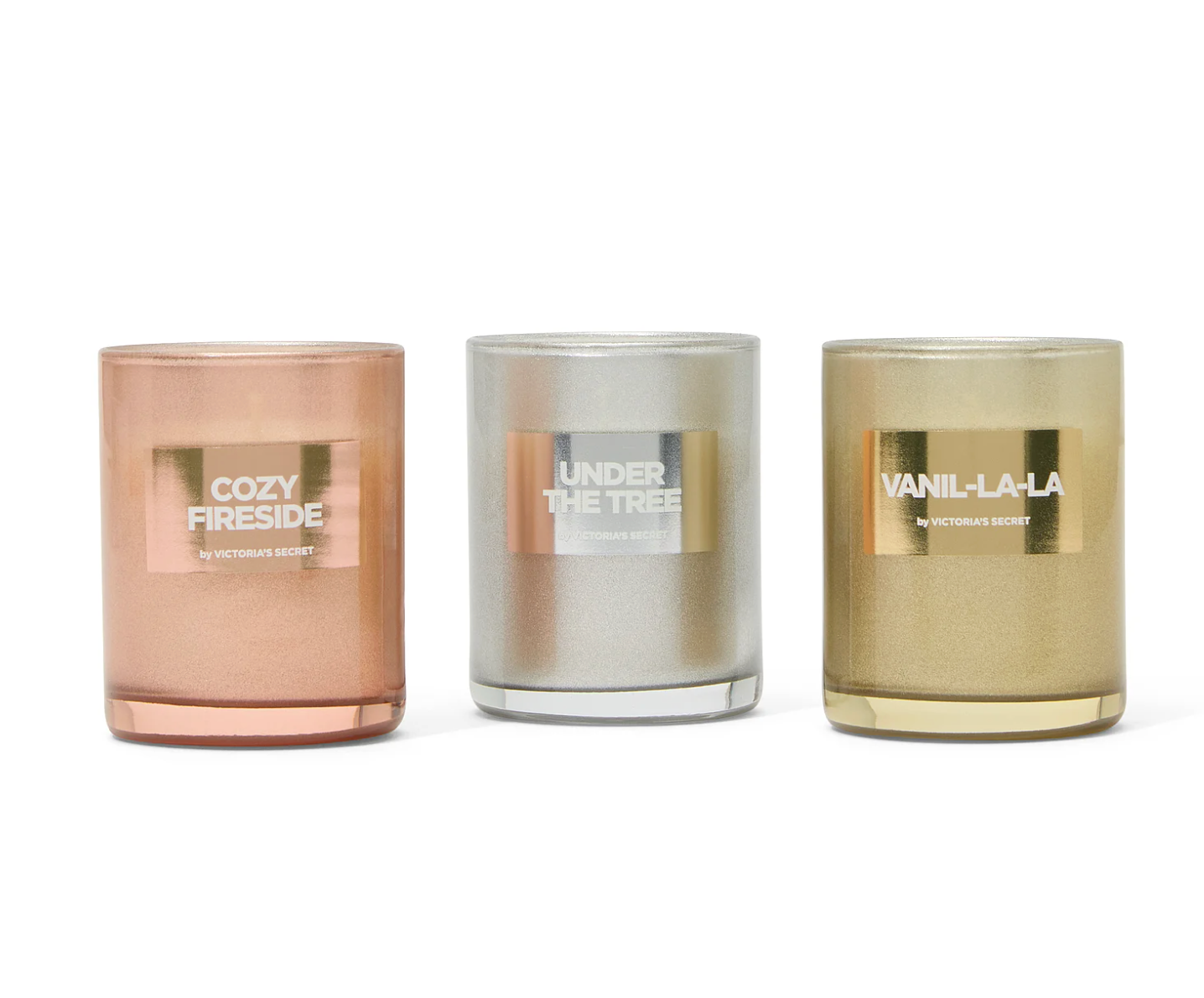 VELA AROMÁTICA PREMIUM SET VICTORIA’S SECRET EAU SO FESTIVE 3 PZS