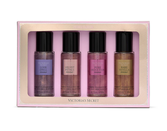 SET VICTORIA’S SECRET SHIMMER – MINI MIST COLLECTION (4 FRAGANCIAS)