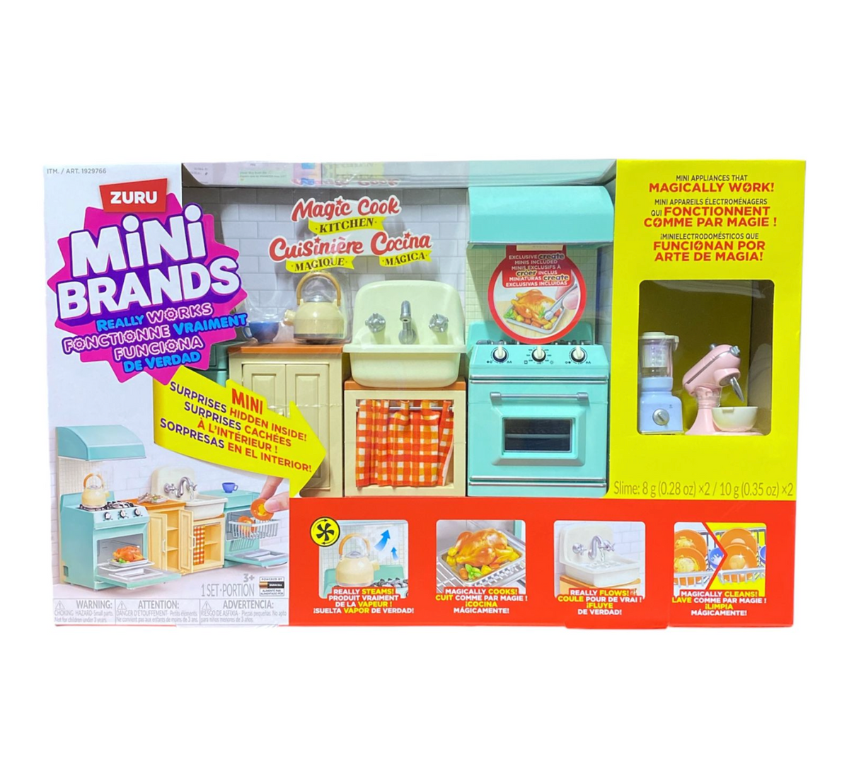 SET DE COCINA MÁGICA MINI BRANDS ZURU COCINA INTERACTIVA DE JUGUETE