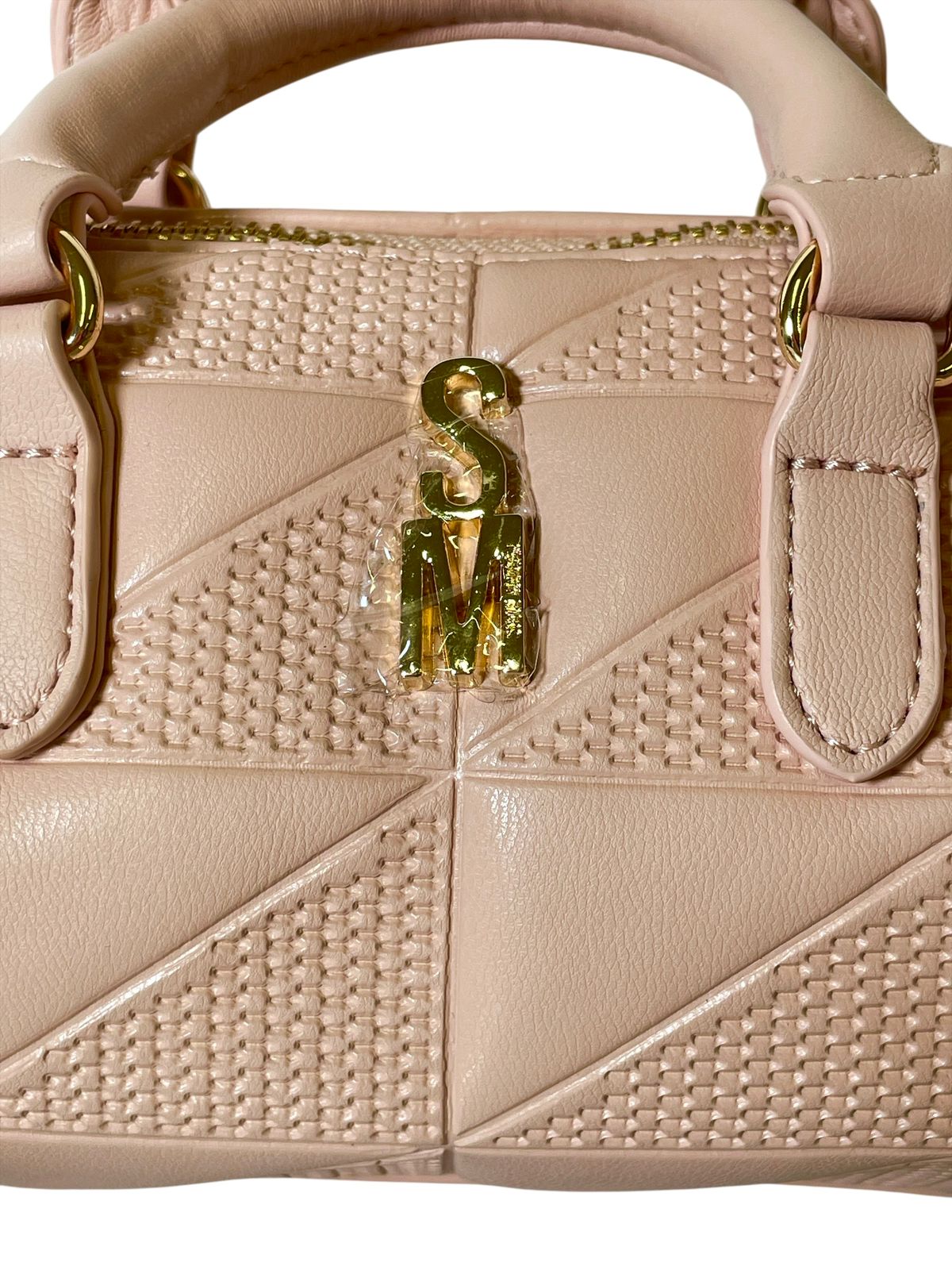 BOLSA STEVE MADDEN SATCHEL NUDE CON TEXTURA