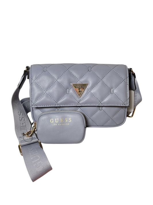 BOLSA GUESS LILA ACOLCHADA CON MONEDERO CROSSBODY