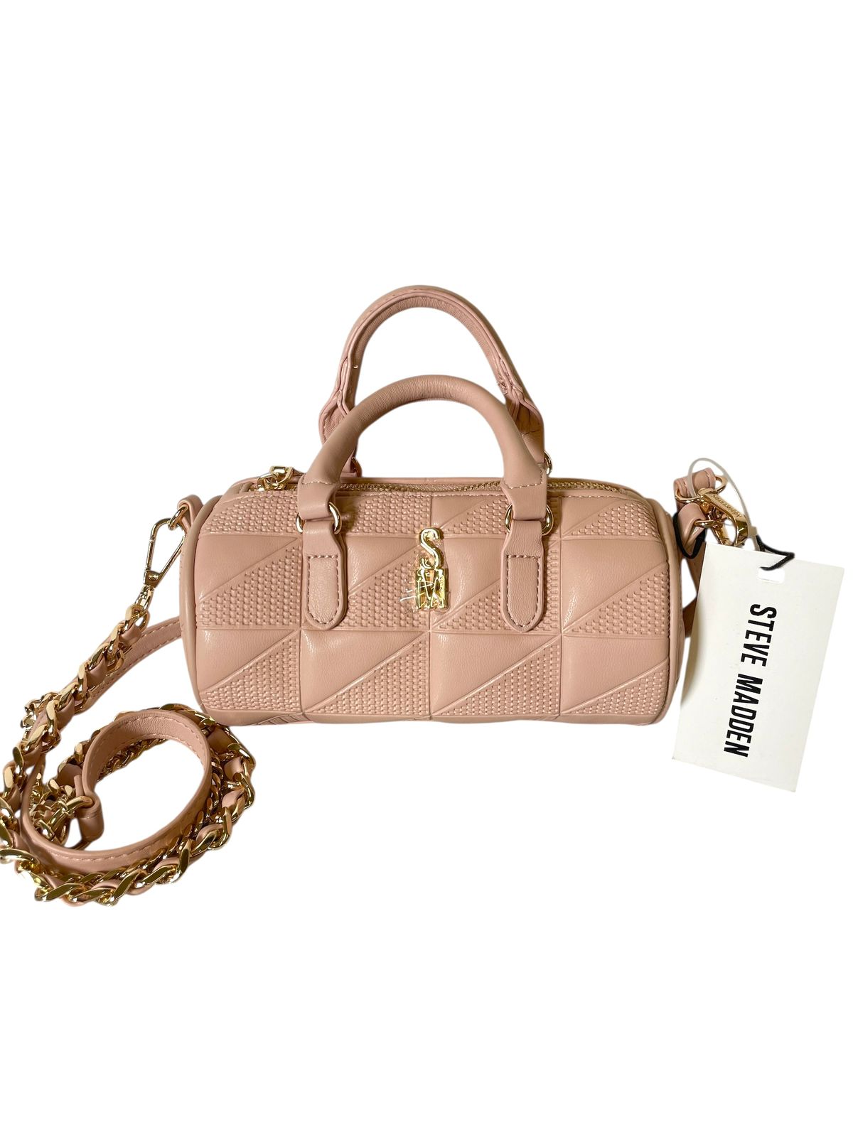 BOLSA STEVE MADDEN SATCHEL NUDE CON TEXTURA
