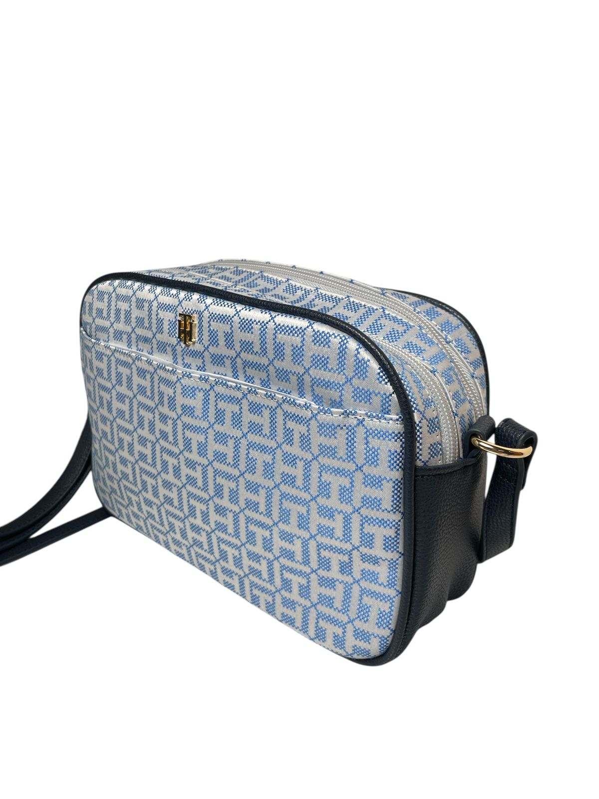 BOLSA TOMMY HILFIGER AZUL MONOGRAMA