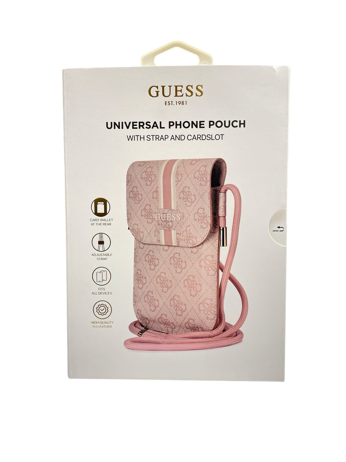 BOLSOS UNIVERSALES PARA CELULAR GUESS – CON CORREA AJUSTABLE Y RANURA PARA TARJETAS
